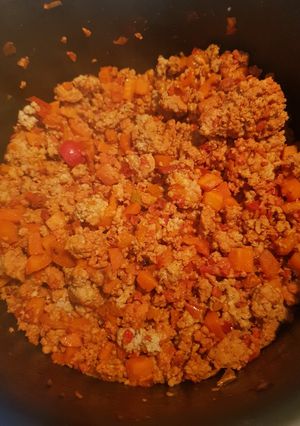 Una foto de Carne Molida con Verduras