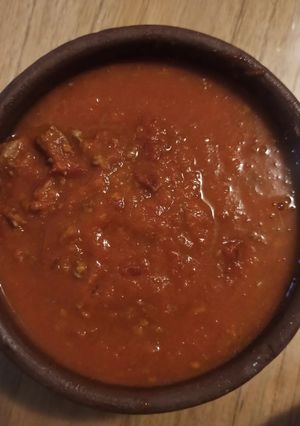 Una foto de Salsa de tomates asados