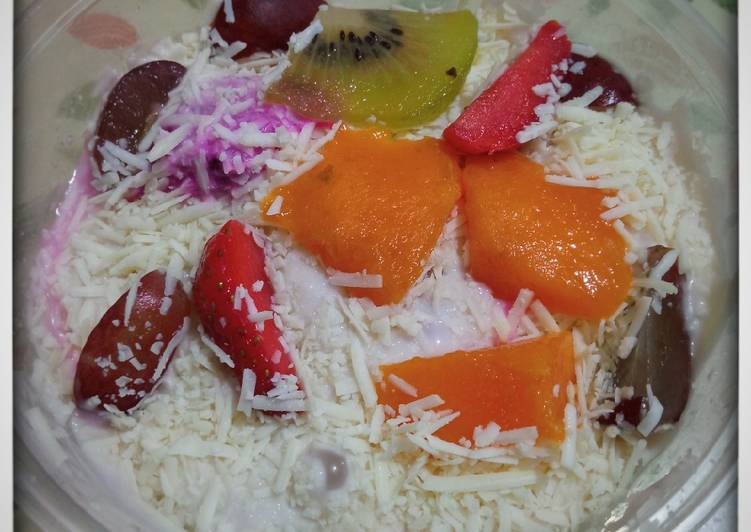 Salad Buah Mayonaise Keju Susu