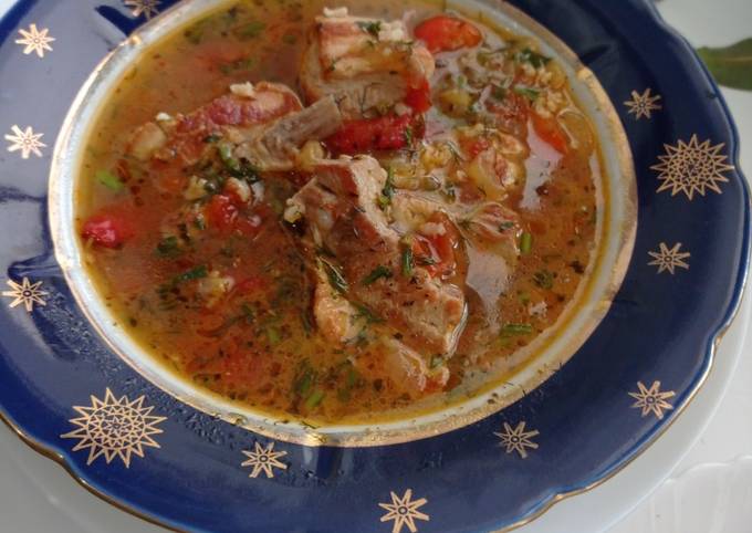 Суп харчо с ребрышками