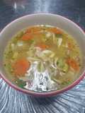 Soupy chicken noodle