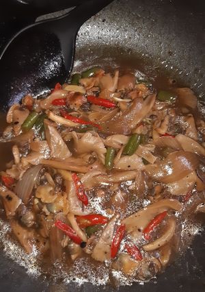 Foto resep 🐚 Kerang - Jamur Lada Hitam