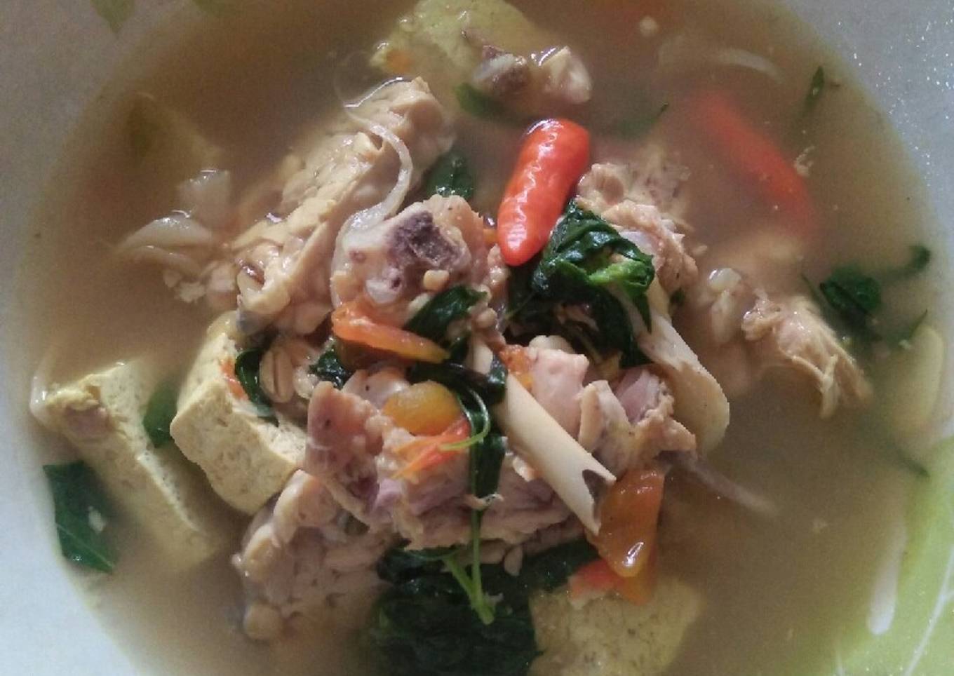 Kuah asem-asem bumbu cemplung