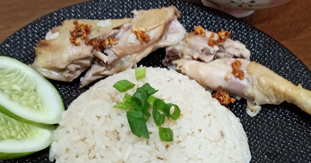 Hainan Rice Rice Cooker Resep Nasi Hainan Rice Cooker oleh Veronica's Kitchen - Cookpad