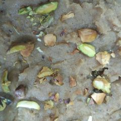 A picture of Wheat flour halwa.