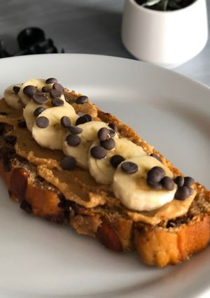 Une photo de Banana bread sans sucre ni beurre