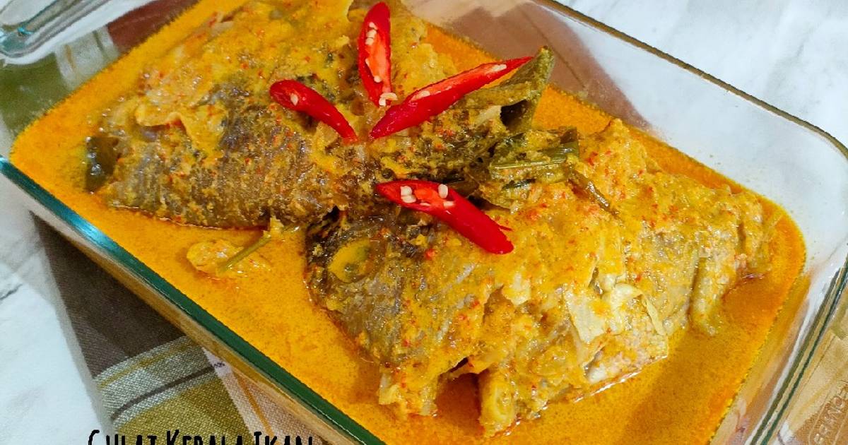 Resep Gulai Kepala Ikan Kakap Khas Padang Oleh Andarani - Cookpad