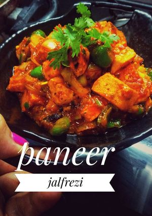 A picture of Paneer jalfrezi.