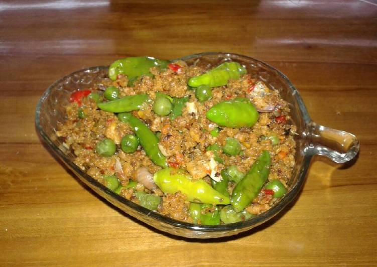 Resep Sambel oncom + leunca yang Bikin Ngiler