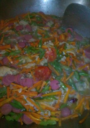 Foto resep Orak arik pelangi