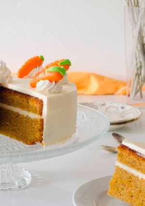 Una foto de Carrot cake