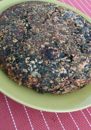 Una foto de Tortilla de acelga con avena