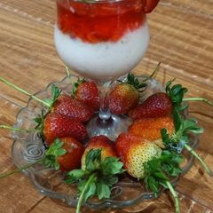 A picture of Shahi dilbahar custard with jelly.