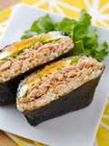 Tuna and Fried Egg Onigirazu