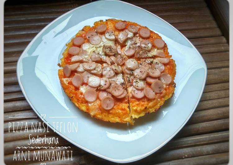 Pizza Nasi Teflon Sederhana