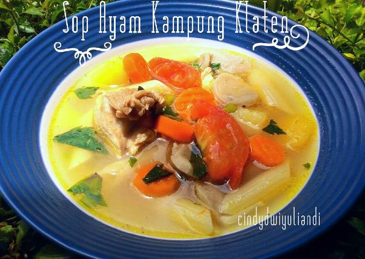 Cara Menghidangkan Sop Ayam Kampung Klaten yang Lezat Sekali!