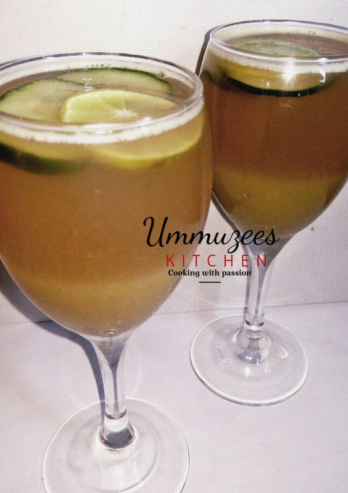 A picture of Grape cucumber mimosa.