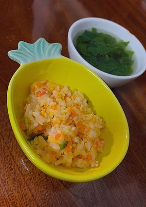 Hình của món Cơm chiên trứng tôm (em bé).