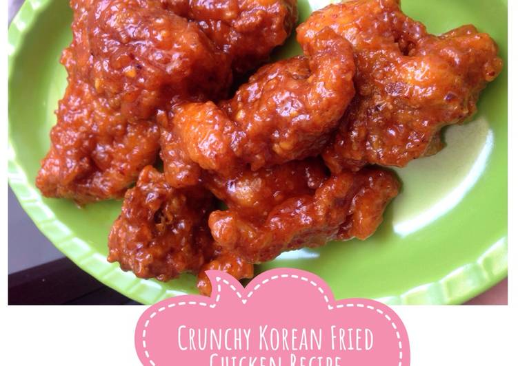 Crispy and Crunchy Korean Fried Chicken