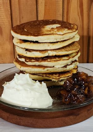 Una foto de Pancakes suaves y esponjosos 🥞