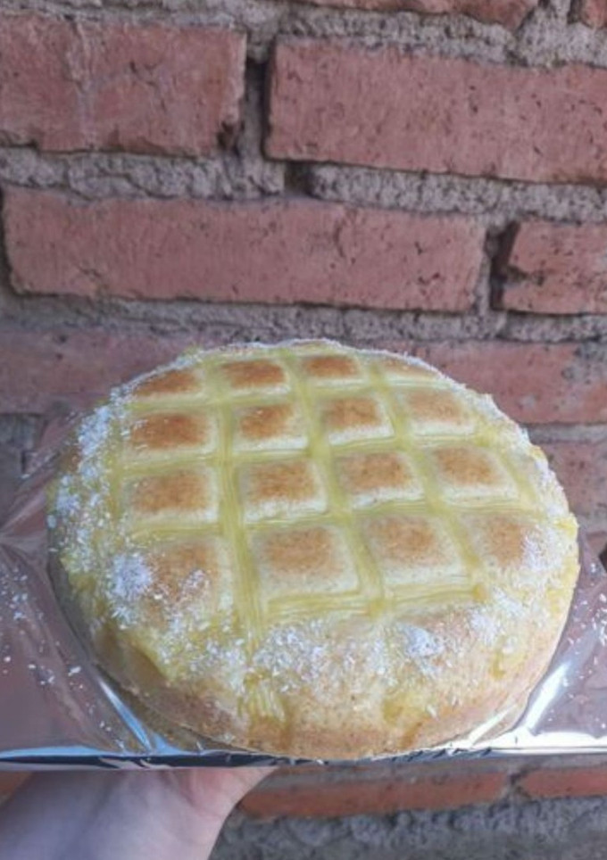 Una foto de 🥰Torta matera con crema pastelera😋🥧