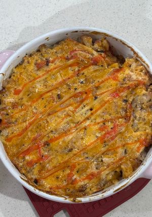 Foto resep Salmon Rice Spicy Mayo