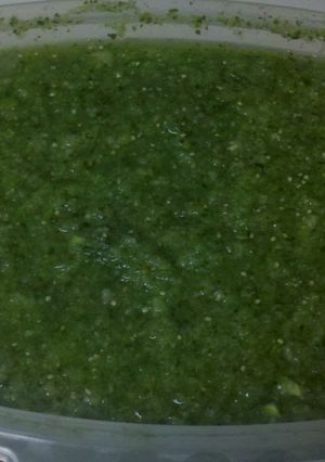 A picture of Chile Verde Sauce.