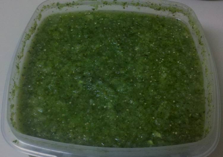 Easiest Way to Prepare Super Quick Homemade Chile Verde Sauce