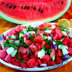 A picture of Watermelon Salsa.