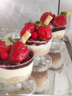 صورة لوصفة كاسات التشيز كيك