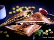 A picture of cottage cheese sandwich