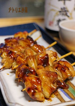 A picture of Quick & Budget-Friendly Yakitori Negima in a Skillet.