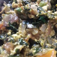 Methi ki bhujiya A picture of Methi ki bhujiya.