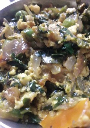 A picture of Methi ki bhujiya.