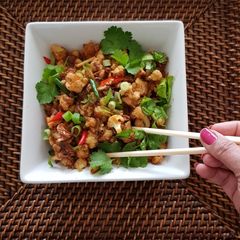 A picture of Miso Sweet Chilli Cauliflower florets.