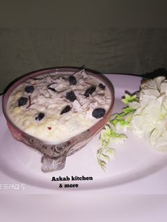 Couscous Kheer ainihin hoton girkin