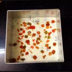 A picture of Milky bar white burfi.