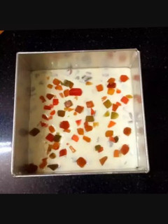 A picture of Milky bar white burfi.