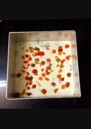 A picture of Milky bar white burfi.