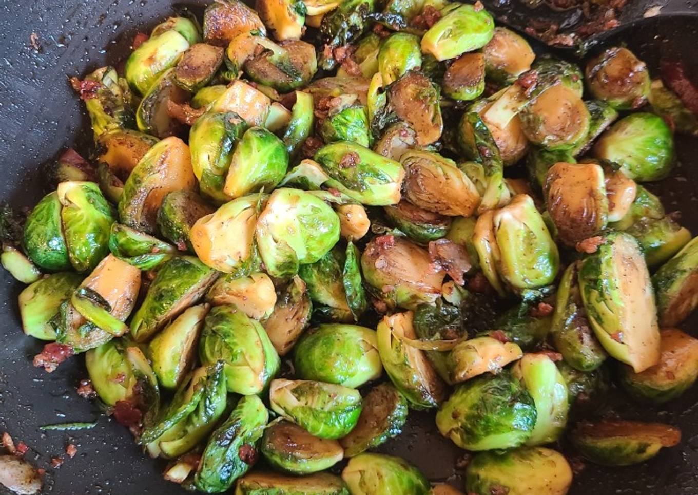 Candied Brussels sprouts