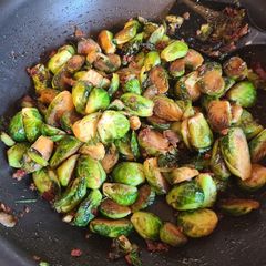 A picture of Candied Brussels sprouts.
