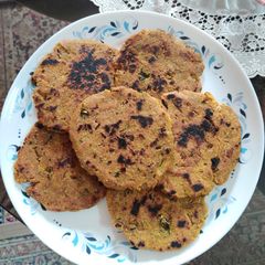 Brown rice flour mini paratha A picture of Brown rice flour mini paratha.