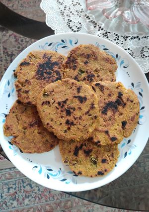 A picture of Brown rice flour mini paratha.