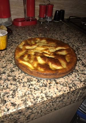 صورة لوصفة كيكة بالتفاح