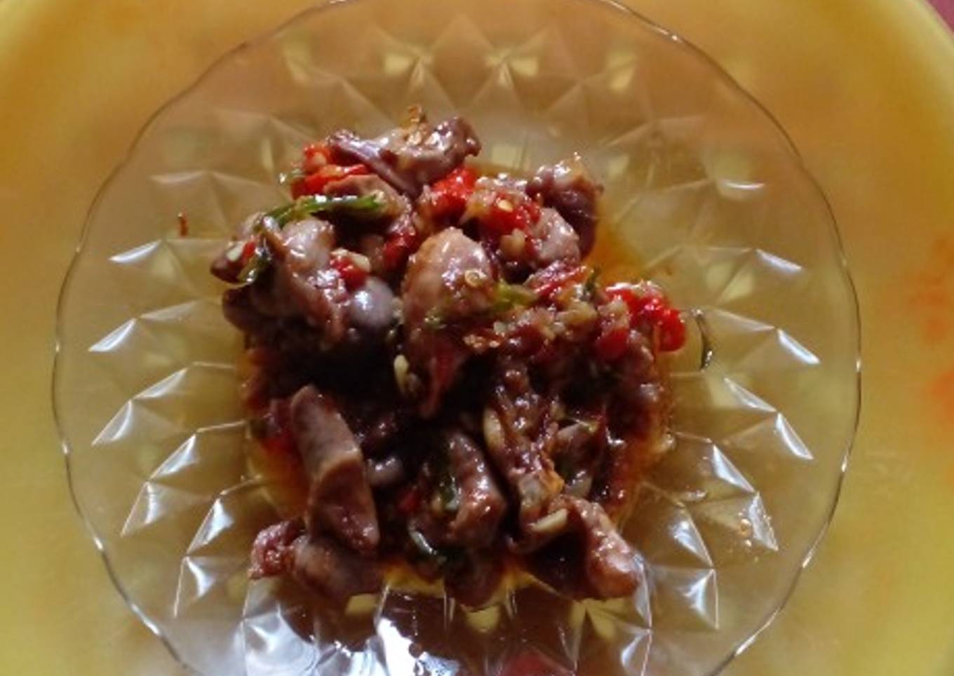 Oseng Pedas ampela ayam