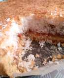 Tarta de coco y dulce de leche