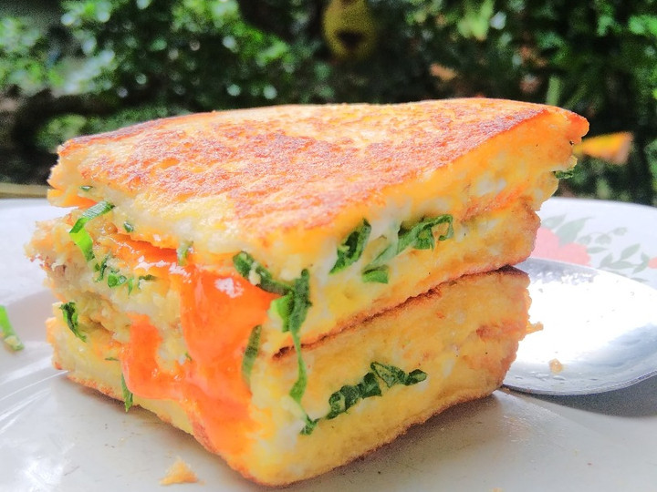  Resep bikin Sandwich omelet roti tawar alakadarnya yang istimewa