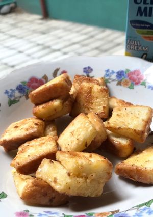 Foto resep Caramelized bread popcorn teflon cemilan sore, rasa lengketnya mirip croffle!