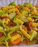 Кето салат с авокадо🥑, кукурузой и помидорками