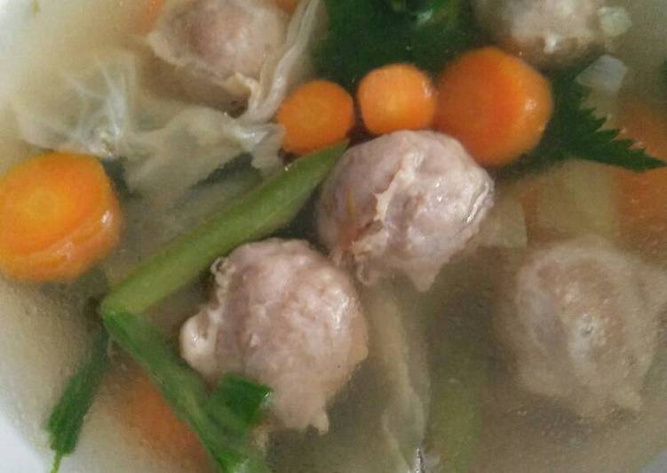 Resep Sup bakso sapi #BikinRamadhanBerkesan, Lezat Sekali
